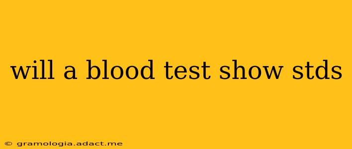will a blood test show stds