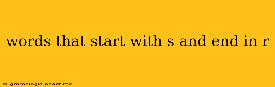 words that start with s and end in r