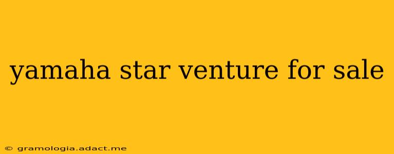 yamaha star venture for sale