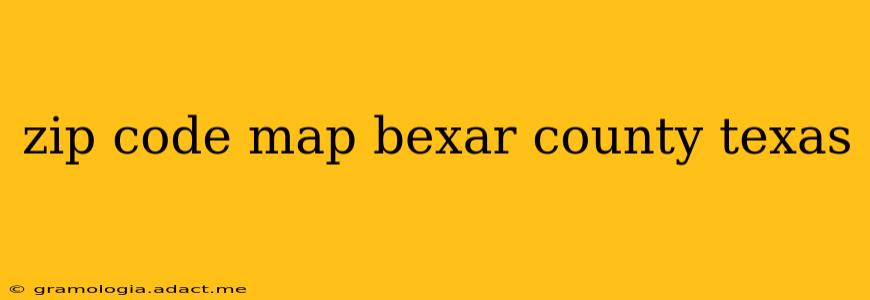 zip code map bexar county texas